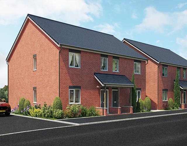 Street scene showing The Oscroft property at our Willows development
