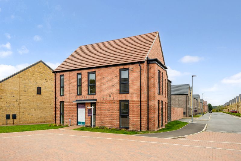 Five-bedroom detached home at Southfields new-build development in Essex with red brick design.