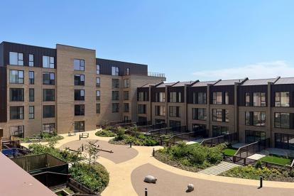 Courtyard view of the Millbrook Square development 