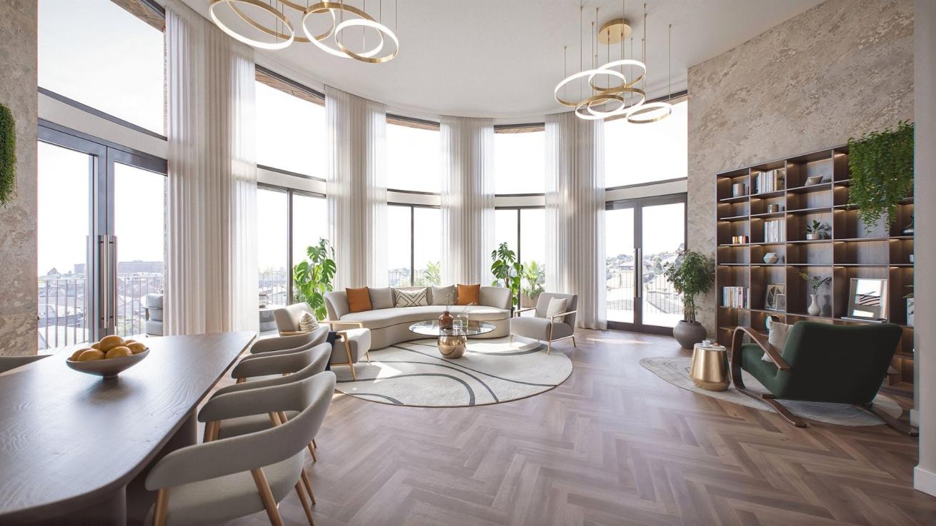 Computer generated images showing The Skylark property type at The Victoria.