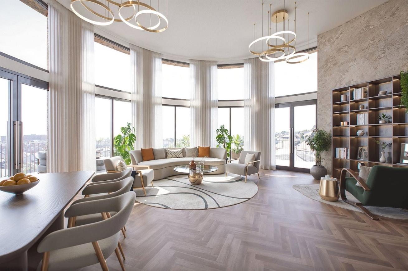 Computer generated images showing The Skylark property type at The Victoria.