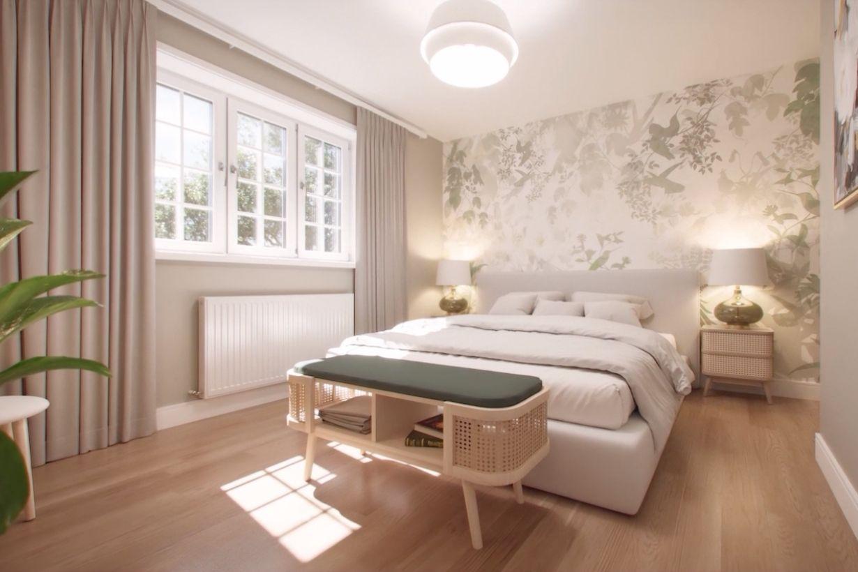 Computer generated images showing the interior of a 4-bedroom home property type.