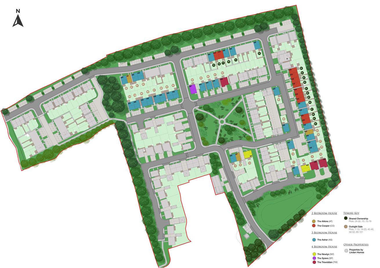 Site plan of Morva Reach