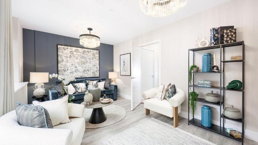 A stylish and comfortable living room