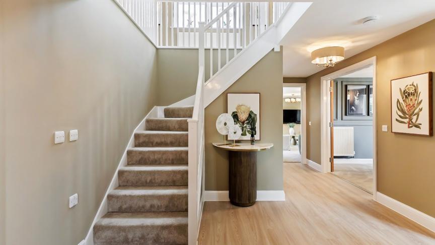 Explore elegant new build hallway ideas, from stylish storage and lighting to mirrors, colour schemes and simple finishing touches.