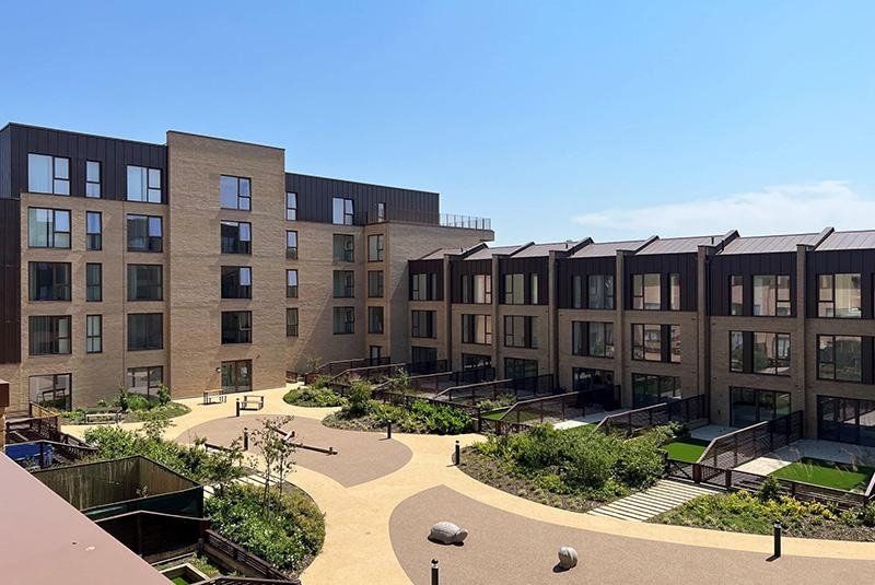 Courtyard view of the Millbrook Square development 